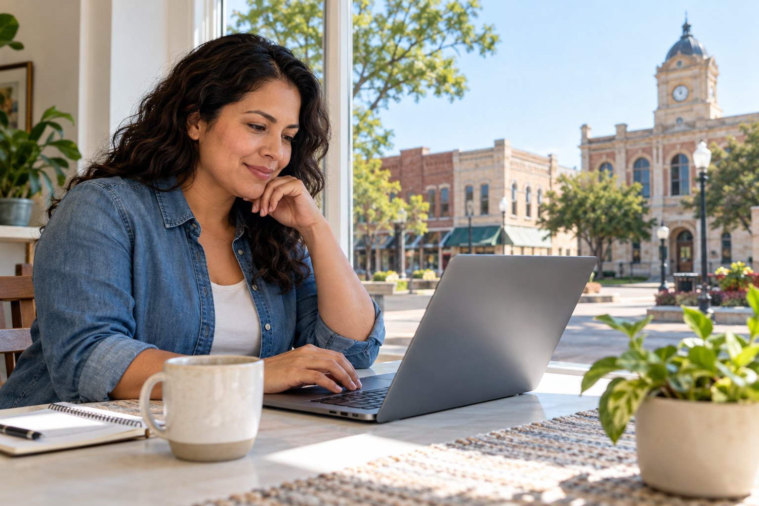 Driver reviewing non-owner coverage options online