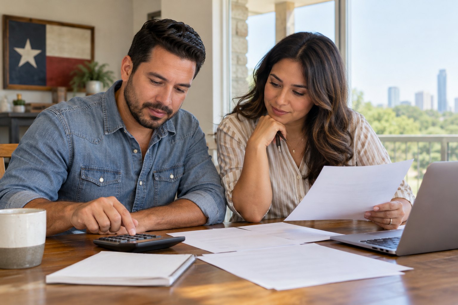 Driver preparing insurance documents and questions