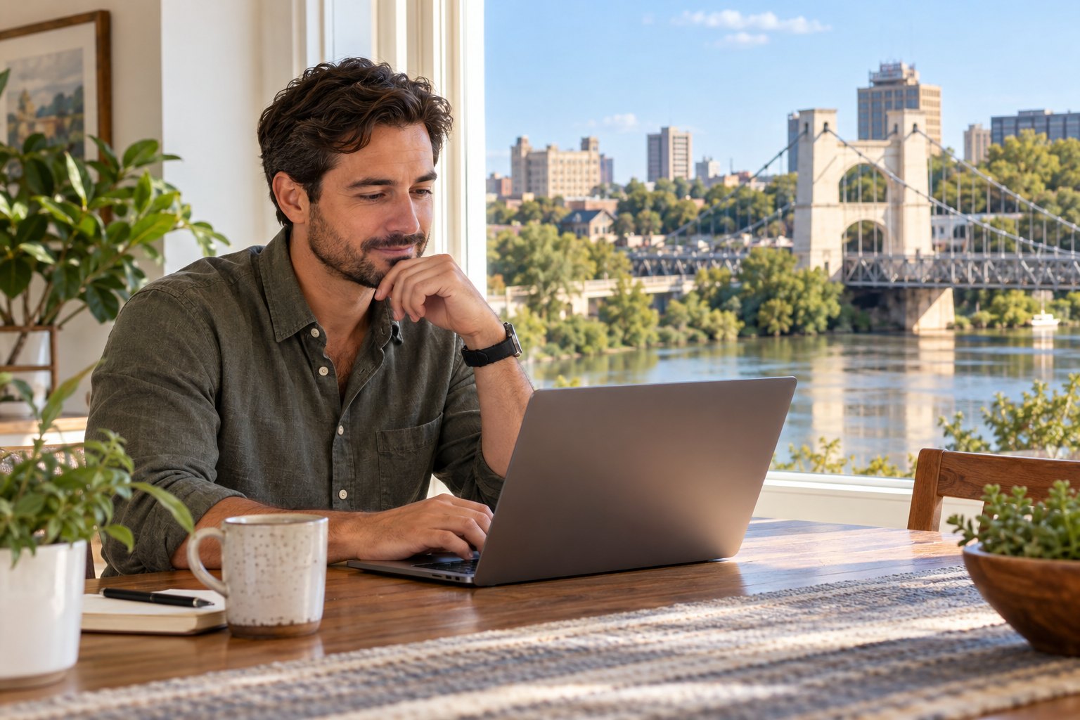 Driver reviewing non-owner coverage options online
